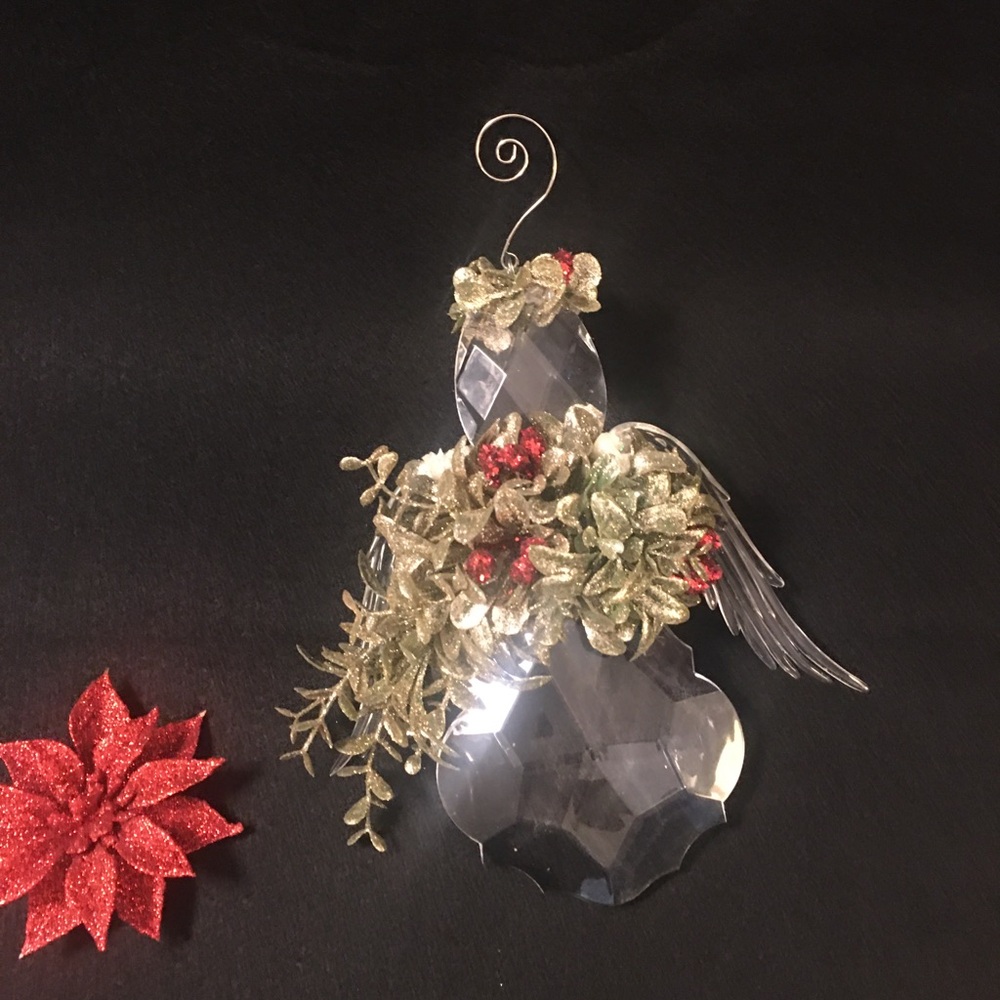 Exceptional Christmas Decoration Shaped Like An Angel Beveled